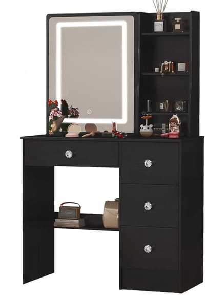 DailySupplies® Make Up Tafel met Spiegel - Kaptafel voor Meisjes - Hollywood Spiegel met Verlichting