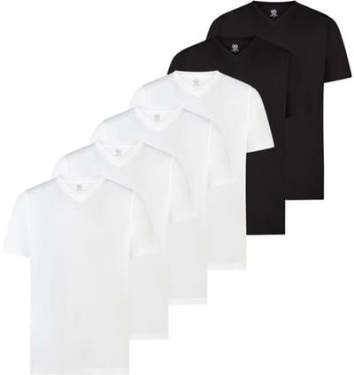 LERROS Heren t-shirt 6 pack Basic
