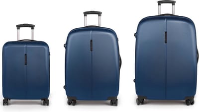 Gabol Paradise XP 4 wielen Kofferset 3-delig met uitbreidingsplooi - Harde bagage - TSA slot - blau