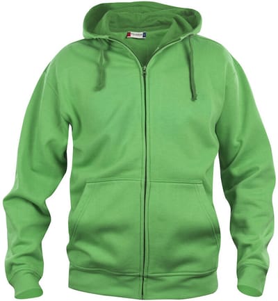 Clique Basic hoody Full zip Appel-groen maat XXL