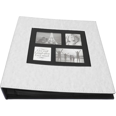 PU Fotoalbum PU Leer Cover Fotoalbum Insteekalbum Record Valentijnsdag Kerst Vakantie wit