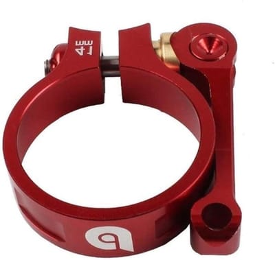 Zadelpenklem - Fietszadelklem - Fietszadel Verstellen - CNC Aluminium - 41mm - Rood