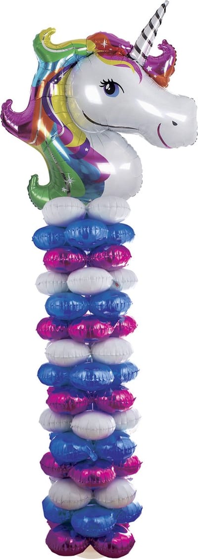 Ballonpilaar Eenhoorn | 160 cm | kinderverjaardag