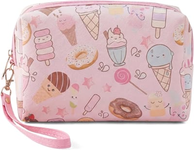 Ainy - Make Up Tasje XS schattig design | kleine compacte organizer 15x11x7cm voor cosmetica en skincare - waterbestendig tas - toilettas dames voor make-up, sieraden en meer | De luxe beautycase voor tafel bureau of onderweg | cadeau voor vrouwen