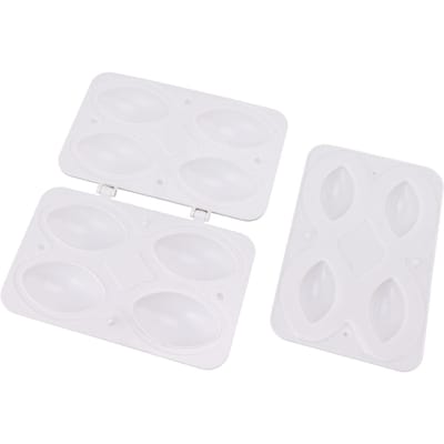 Gehaktbal Vorm ABS Gehaktsel Maker Persgereedschap Vaatwasserbestendig Gehaktbal Maker voor Keuken DIY 4 Compartments white