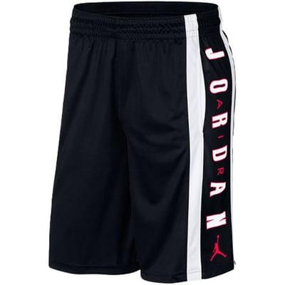 Air Jordan Rise Contrast Letterprint Sportshorts Heren Onderkleding Zwart 924567-011 XXXL black
