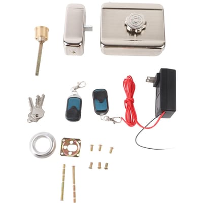 Serrure de porte électronique intelligente, télécommande, antivol sans fil intelligent pour la sécurité de la maison gray