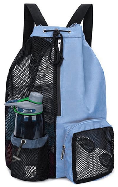 Mesh tas met trekkoord – 28x47CM – Opbergzak – Sporttas – Zwemtas – Rugzak – Rugzak met trekkoord – Kledingzak – Schoenentas – Tas met sluitkoord – Mesh rugzak met trekkoord – Reis-/strandtas