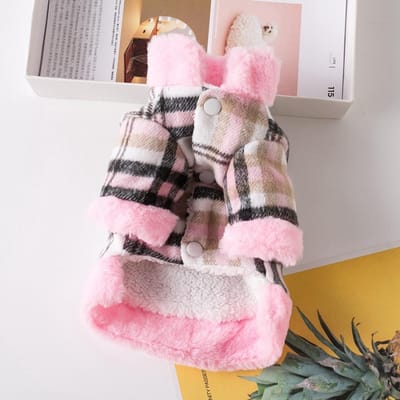 Veste d'hiver pour animaux de compagnie, vêtements chauds pour petits chiens avec col en fourrure, tenues en coton pour animaux de compagnie, manteau de bouledogue français, gilet pour Chihuahua S
