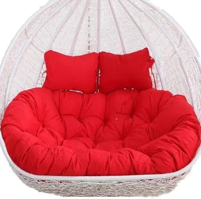 Hangmat Stoel Kussen - Zitkussen Dubbel - Buiten Ontspannen - Waterdicht & Wasbaar - 150 x 110 cm - Grijs