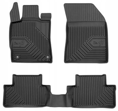 Frogum - No.77 - Automatten 3D - Geschikt voor DS 4 II vanaf 2021 - 3-delig - TPE Rubber - Zwart