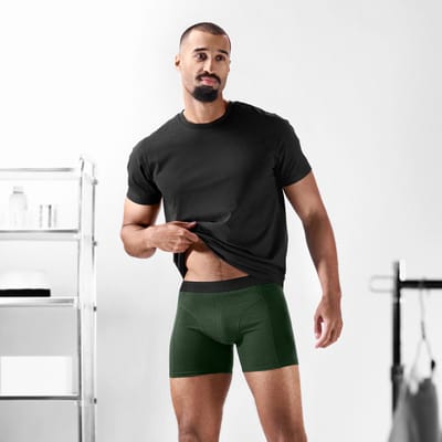 FeatherFeel | Olijfgroene boxershort van merinowol