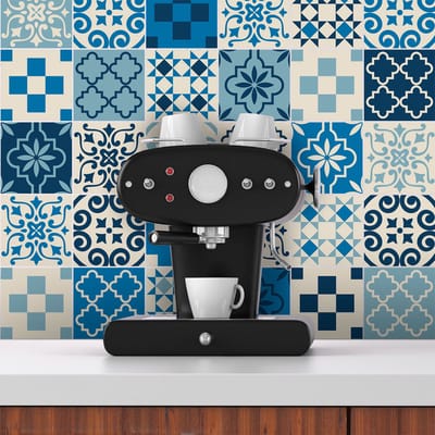 Zelfklevende tegelmuurstickers voor keuken en badkamer - 30 AZULEJOS HENRIETA TEGELSTICKERS - 30 stickers 20x20cm