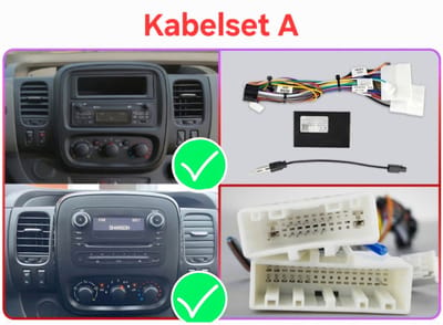 Iso kabelset met canbus decoder voor Carplay en autoradio | Geschikt voor o.a. Opel Vivaro, Movano, Renault Trafic, Master, twingo, | kabel stekker connector aansluiting verloopstekker adapter | 2010 - 2013 2014 2015 2016 2017 2018 2019 2020 2021