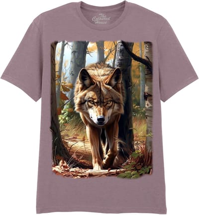 Wolf Autumn Approaching The Coloured House T-shirt XXL