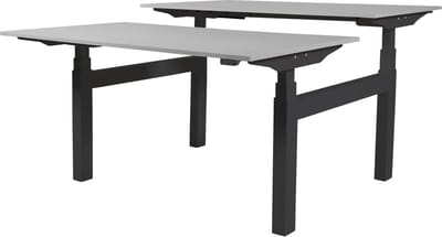 Zit Sta Bureau (2pp) - Elek 180x80/80 grijs - zw frame