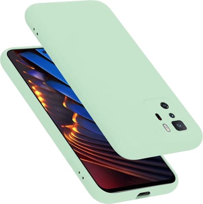 Cadorabo Hoesje geschikt voor Xiaomi POCO X3 GT in LIQUID LICHT GROEN - Beschermhoes gemaakt van flexibel TPU silicone Case Cover