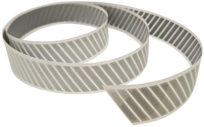 Famanu – Opstrijkbare reflecterende tape zilver – 2,5 cm x 3 m – strijkband met schuine strepen