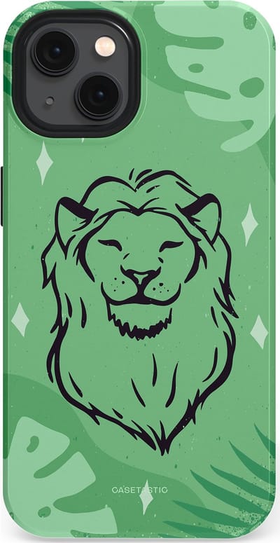 Casetastic hoesje geschikt voor Apple iPhone 13 - MagSafe - Dubbellaagse bescherming - Trots in de jungle - Fashion Case - Mintgroen