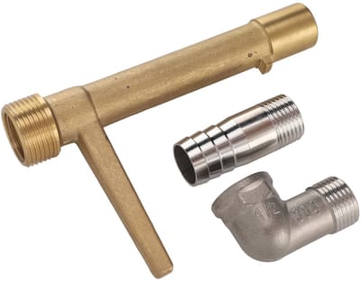 Dailygoods- Waterinlaatklep Snelaansluitventiel - Tuinirrigatiesysteem - Heavy Duty - Roestbestendig - Eenvoudige installatie - Snelle waterafgifte - Tuinsleutel