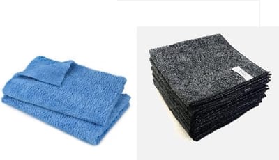 MAUS Set prof auto poetsdoeken - Car detailing cloths 5x exterieur 5x interieur combipack