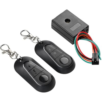36V 72V Elektrische Fiets Alarm E-Bike Afstandsbediening Elektrische Scooter Anti-diefstal Apparaat Vervanging voor Xiaomi M365 1S zwart
