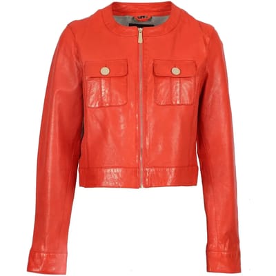 Dames leren ritsjack Oakwood Susan