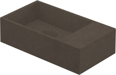 INK Contra fontein vierkant zonder kraangat met aflegplateau rechts 40 x 22 x 10 cm, quartz beton