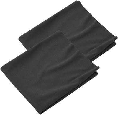 Hoogwaardige Speaker Grill Katoen, 2 Stuks Beschermende Geluidsdoek voor Stereo Audio, Zwart Mesh Katoen voor Geluidsinstallaties (1.7mx0.5m)