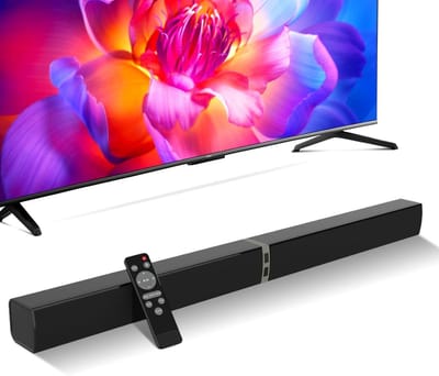 Soundbar met Bluetooth - TV Luidspreker - Thuisbioscoop Geluid - Afneembaar 2-in-1 Ontwerp - 78.74 cm - Zwart