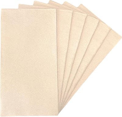 Gastendoekjes Papier - Papieren Handdoeken - Badkamer Gebruik - Absorptie Pockets - 250 Stuks - Natuurlijk Bruin