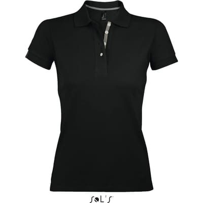 SOL'S Women´s Polo Shirt Portland L588 - Black/Grey (Solid) - L