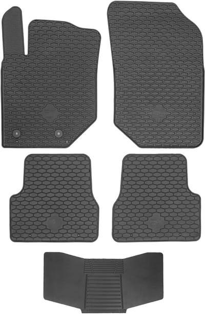 Max-Dywanik DOMA Serie - Rubber Automatten - Fiat 600/JEEP Avenger 2023 - Beschermkraag - Op Maat Gemaakt