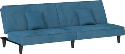 Slaapbank - Uitklapbaar - Slaapstoel - Logeerbed - Zetelbed - Slaapfauteuil - Vouwbed - 2 persoons - Zeer comfortabel - Blauw