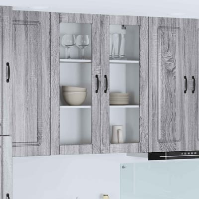 vidaXL - Vaatwasserpaneel - Kalmar - Grijs - Sonoma - 80 - x - 31 - x - 100 - cm