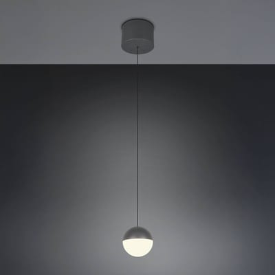 Reality Leuchten LED hanglamp Senta, antraciet, Ø 10 cm, 3.000 K, 1-lamp.