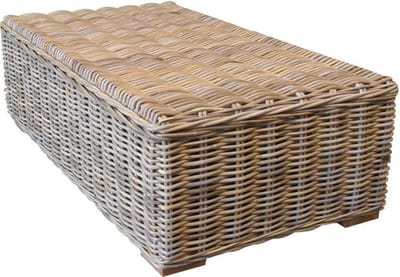 Nissah lounge tuintafel 136x75 naturel rotan
