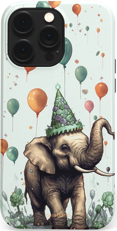 Casetastic Hoesje Geschikt voor Apple iPhone 14 Pro Max Magsafe - Stijlvolle Beschermende Duo-layer Case - Ballolifant