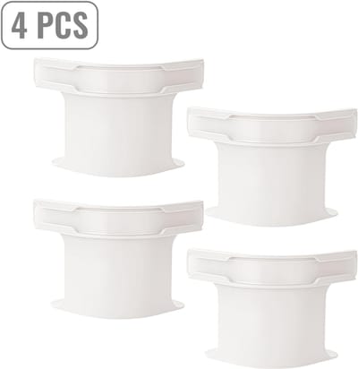 4 stuks - lakenklemmen – witte matrasbevestiging met onzichtbare gespen – antislip, stevig en verschuift niet – eenvoudig te installeren – duurzaam ABS+PP – geschikt voor hoeslakens, dekbedovertrekken, matrassen en bedtextiel in de slaapkamer