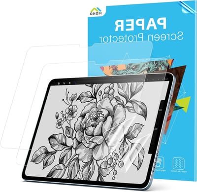2 Pack Paper Screen Protector voor iPad Air 11 Inch M4/M3/M2 (2026/2025/2024, Air 8th/7th/6th Generatie), Schrijven en Tekenen als op Papier, Anti-Glans en Krasbestendig, Geschikt voor Apple Pencil