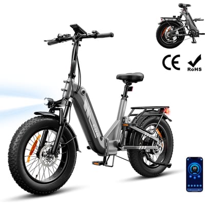 EB8 20" Fat Tire Folding Electric Bike with Torque Sensor