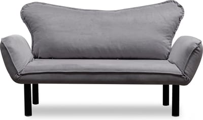 Slaapbank voor 2 Personen - Stijlvol Grijs - Ruimtebesparend 140x70x65cm