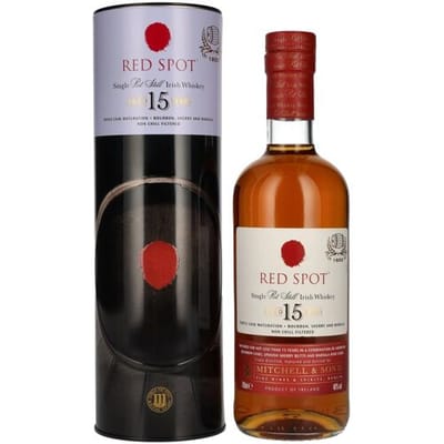Spot Whiskey Red Spot 15 Years Old Single Pot Still Irish Whiskey 46% Vol. 0,7l in Tinbox