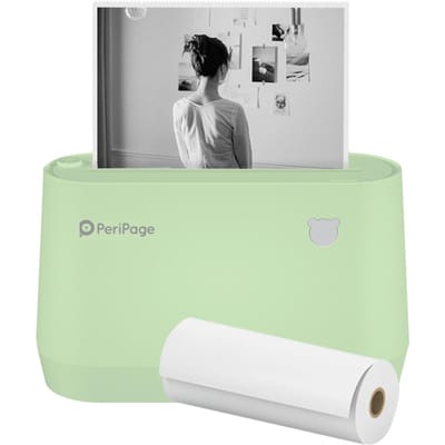 PeriPage A9 Pro BT – imprimante de poche thermique Portable, 304dpi, Mode niveaux de gris, Mini Photo vert