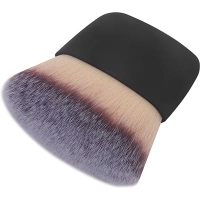 Mini Multifunctionele Make-up Kwast Draagbaar Zacht Losse Poeder Blush Kwast Beauty Tool Zwart
