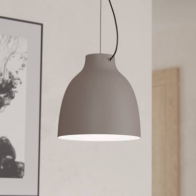 EGLO Camasca hanglamp, 1-lamp, Ø 28 cm, taupe