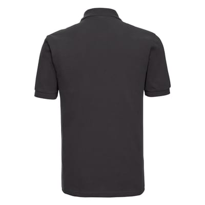 Russell Heren Klassiek Katoenen Polo Shirt (Zwart)