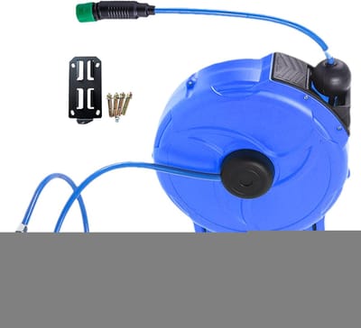 Intrekbare Tuinslanghaspel - Automatische oproller - Tuinonderhoud - 180° draaibaar - 12 meter