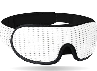 *** Luxe Slaapmasker - 100% Verduisterend - 3D Ademend Traagschuim - Wit wordt: Ontdek het Luxe Slaapmasker - 100% Verduisterend - 3D Ademend Traagschuim - van Heble® ***