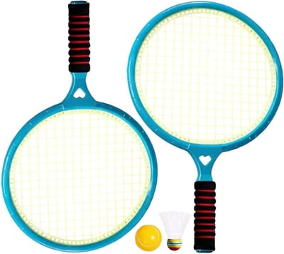 Badmintonset Kinderen - Sportset Buiten - Actief Spelen - Trekontlastende Handgreep - 455 x 27 x 7 cm - Multicolor